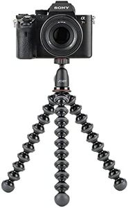 JOBY GorillaPod 1K Kit Compact Tripod Plus Ball Head for Advanced Compact and Mirrorless Cameras, Black (JB01503-BWW)