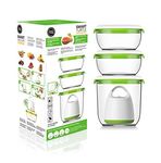 FOSA Vacuum Seal Food Storage System Reusable Container Set with Vacuum and 3 Reusable containers