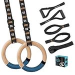 Vulken Wooden Gymnastic Rings with 