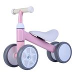 Bodaon Firts Birthday Gift for 1 Year Old Boy Toy, Baby Balance Bike for Girl, Ride on Toy for Toddler, Pink