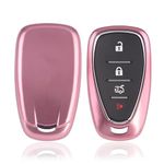 zorratin Gloss Soft Thin Keyless Key Case Cover for Chevrolet 6th Gen Camaro Malibu Impala 2016-up Camaro Cruze Spark Volt, 2017-up Malibu Bolt Sonic Trax, etc