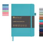 &And Per Se Lined Journal Notebook, 160 Pages, A5 5.7 x 8 inches College Ruled Thick Paper Notebook Journals for Writing, Hardcover Notebooks for Women Men Office School (1 Pack, Cerulean Blue)