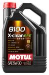 Motul 107206 8100 X-Clean EFE 5W30 Lubricant (5 Liter), 169.05 Fluid_Ounces