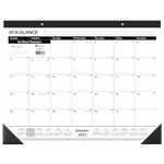 AT-A-GLANCE 2025 Desk Calendar, Desk Pad, 21-3/4" x 17", Large, Ruled Blocks, Monthly (SK250025)