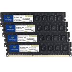 Timetec 32GB KIT(4x8GB) DDR3L / DDR3 1600MHz (DDR3L-1600) PC3L-12800 / PC3-12800 Non-ECC Unbuffered 1.35V/1.5V CL11 2Rx8 Dual Rank 240 Pin UDIMM Desktop PC Computer Memory RAM(SDRAM) Module Upgrade