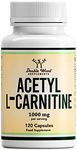 DW Acetyl L-Carnitine Capsules | 120 High Strength L Carnitine Supplements - 1000mg per Serving | Non-GMO & Gluten Free | Manufactured in The UK