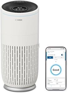 Bosch Air 6000i App-gesteuerter Luftreiniger - Für Räume bis zu 125 m² - Entfernt Schadstoffe - Mit 4-in-1 Luftfilter, Smart Sensor, Automatikmods, Ruhemodus (< 25 dB(A)) - CADR: 600 m³/h