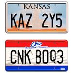 Winchester Impala | KAZ 2Y5 + CNK 80Q3 | Metal Stamped License Plates