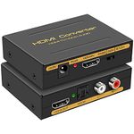 Etzin 4K@30HZ HDMI Audio Extractor Splitter,HDMI to HDMI Audio Converter+Optical Toslink SPDIF+RCA L/R Stereo Analog Audio, Compatible with Gaming Console and Tv Box and More-(EPL-562H)