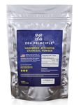 Zen Charcoal Hardwood Activated Charcoal Powder 100% from USA Trees 8 oz. All Natural. Whitens Teeth, Rejuvenates Skin and Hair, Detoxifies, Helps Digestion, Treats Poisoning, Bug Bites, Wounds. FREE scoop!