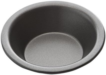 MASTERPRO MPHB73 Round Pie Dish, Carbon Steel/Black