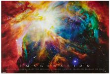 1art1 48900 Motivation Imagination Galaxy Nebula Poster 91 x 61 cm