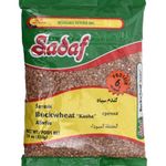 Sadaf Toasted Buckwheat Kasha - Whole Buckwheat Groats for Cooking and Food Flavoring - 100% Pure Buckwheat Grain - Middle Eastern Cuisine - 454 gr Reseable Bag