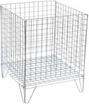 Retail Shop SUPERMARKETS 5 Tier Stacking Metal Baskets (WHITE DUMP BIN SIZE 65CM)