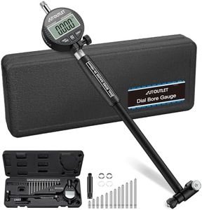 AUTOUTLET Digital Dial Bore Gauge Set 50–160mm (2–6 in), 0.01mm(0.0005”) Accuracy Precision Bore Gauge with Dial Gauge, 12 Anvils, Deep Hole Measurement Tool