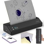 STIGMA Tattoo Stencil Printer Bluetooth,P8008 Wireless Thermal Tattoo Printer with 10Pcs Tattoo Transfer Paper,Portable Stencil Printer for Tattooing Compatible with iPad Smartphone PC MHT-P8008-US