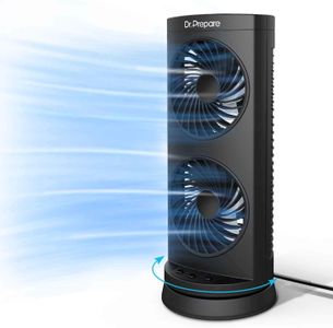Dr. Prepare Desk Tower Fan – Compact Oscillating Cooling Fan