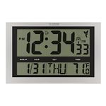 La Crosse Technology 513-1211 Atomic Wall Clock with Jumbo LCD Display with Indoor Temperature