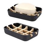 Fufengz Bamboo Wooden Soap Dishes f