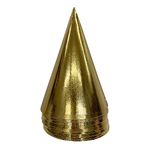 TRIACE Party Hats | Decorative Gold Textured Foil | PRE ASSEMBLED | Pack of 10 | 5 Different Patterns