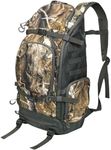 HUNTPAL Hunting Backpack, Waterproof Camo Hunting Day Pack with Gun Holder Bag and Storage Pockets, Long-Lasting Large Capacity Backpack for Rifle Shotgun Bow Gun