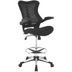 Modway EEI-2286-BLK Charge Drafting Stool, Black
