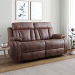 The Couch Cell Resten Two Seater Motorized Recliner in Suede Leatherette