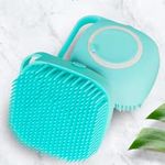 OCER Silicone Soft Bath Shower Brush Exfoliating Body Scrubber with Soap Dispenser Silicone Massage Bath Brush SPA Massage Skin Care Tool for Children Women Men