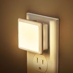 Night Lights Plug into Wall, JandCase Soft White Night Light 3000K, [2 Pack] Night Light with Dusk to Dawn Light Sensor, 0.3W LED Nightlight for Kids, Bedroom, Kitchen, Bathroom Night Light