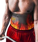 Xfinity Fitness Sweat Slim Belt for Men & Women | Neoprene Sauna Waist Trainer | Adjustable Stomach Belt for Workouts | Fits Up to 46 Inches Black