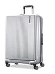 Samsonite Amplitude Large Hardside Suitcase in Silver with TSA Lock, Expandable & 112L Capacity, 360° Spinner