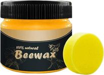 ULTRINA Wood Polish Beeswax With Sponge | Furniture Polish Wax | Organic Wood Polish Wax | Beewax Wood Polish | Beeswax Wood Polish|Non Toxic Wood Polish for Furniture, Wood, Cabinet, Wardrobe for Restoring Back Wood Shine Polish (1 PCS)