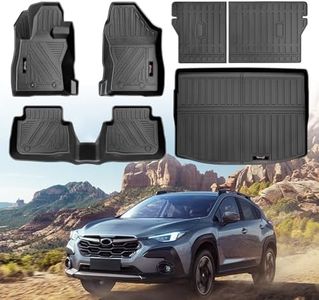 Generic Yonugli for 2024 Subaru Crosstrek/Impreza Floor Mats Trunk Cargo Liner and Backrest Mat Full Set All Weather TPE Rubber Protection Mat for 2024 Crosstrek/Impreza Accessories