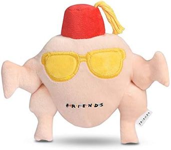 Warner Brothers for Pets Friends TV Show Turkey Head Plush Dog Toy | 12-Inch Cute Squeaky Toy for All Dogs | Stuffed Animal Dog Toys with Squeaker, Friends Thanksgiving Episode