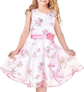 Sunny Fashion Vestido para niña 3 Capas Girasol Ola Pageant Dama de Honor 7-8 años
