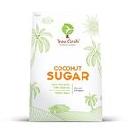 Tree Grab Natural Palm Coconut Sugar, Made of Pure, Organic & Natural Ingredients, Unrefined & Wholesome Powdered Brown Sugar for Baking, Tea & Coffee - 250 Grams