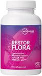 Microbiome Labs Restorflora Probiotics for Digestive Health - Gut Health Supplements with Dual Action Probiotics for Women, Men & Kids 5+ - Support Bowel Regularity & Immune Function (50 Capsules)