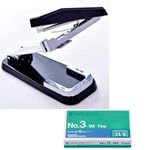 KIDWILL Desk Essentials 360 Degree Rotate Stapler with 1000 Stapler Pin | Primary Standard Staplers for Office | Sturdy & Durable Stapler for Long Time Use | Suitable for 25 Sheets | Manual Staplers