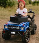 Toyify Driving 4 Motor Thar Jeep for Kids 1 to 6 Years | Driving Electric Car Toy Ride on | Loading Capacity of 40 Kg | Bluetooth Music Player | Remote Control & Manual Steering Drive