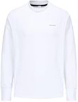 GRAMVAL Mens Mock Neck Long Sleeve Shirts Quick Dry Gym Athletic Active Mens Pullover White