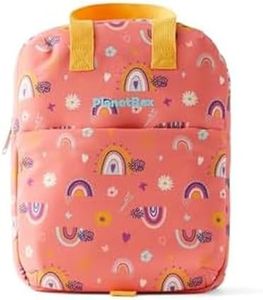 PlanetBox Lunch Tote Bag – Peach Rainbow Edition 2-in-1 Convertible Backpack Lunch Tote with Adjustable Straps, Pockets & Water-Resistant Interior – Durable, BPA-Free, & Machine Wash Safe