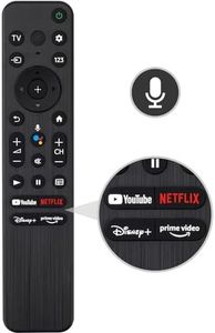 Voice Remote Replacement for Sony TV Remote, for Sony Smart TVs and Sony Bravia TVs, for All Sony 4K UHD LED LCD HD Smart TVs with YouTube, Netflix, Disney+, Prime Video Quick Buttons