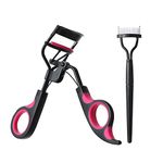 MINISO Eyelash Curler Kit with Foldable Eyelash Comb,Premium Eye Lash Curler Makeup Tools for Beginner