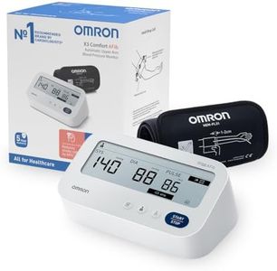 OMRON X3 Comfort AFib, Clinically Validated Upper Arm Blood Pressure Monitor for Home Use, Intelli Wrap Cuff Included (22-42cm), AFib Detection, Blood Pressure Machine with 3X Measurement Function