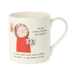 Rosie Made A Thing Friend Let Them Go Coffee & Cake Bone China Mug Gift Idea Her QRH67