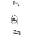 Moen UT2133NH Eva Collection M-CORE 3-Series 1-Handle Tub and Shower Trim Kit, Valve Required, Chrome