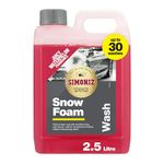Simoniz Concentrated Snow Foam Car Pre-Wash, 2.5L. Thick Cling pH Neutral Foam Cleaner, Watermelon Fragrance, Dilutes up to 1:9, 20–30 Washes, Pressure Washer Foam Lance Shampoo