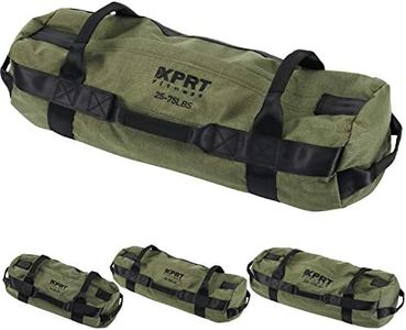 XPRT Fitness Workout Sandbag for Heavy Duty Workout Cross Training 7 Multi-positional Handles - Color Army Green/Black/Camo (Army Green, Medium)