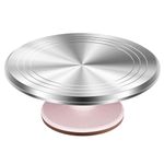 Kootek Aluminium Alloy Revolving Cake Stand 12 Inch Rotating Cake Turntable for Cake, Cupcake Decorating Supplies