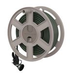 Suncast SWA100 100-Foot Garden Hose Capacity Wall-Mounted Sidetracker Hose Reel, Taupe